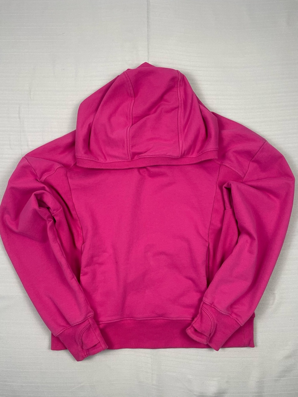 Athleta Girl All Day Pullover Fleece Hoodie Magenta Pink Fuchsia Size 12 Large